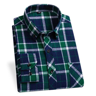 Men's Designer Cotton Plaid Shirt