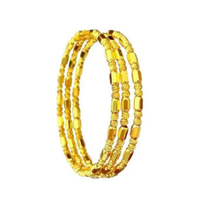 Multi-layer Disco Beads 24K Gold Bangle