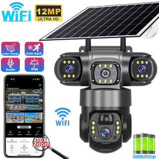 Solar Human Detect Security Camera