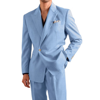 Men's Single Button Lightweight Formal 2Pcs Suit