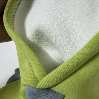 Soft Green Fleece Coat for Huibit Dog Clothes Elastic Spring Autumn Sweatshirt for Bedlington Little Greyhound Hooded Pajamas