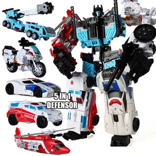 Transformation Robot Toys HZX Defensor Bruticus Superion Devastator IDW 5 IN 1 6 IN 1 ONE NO BOX Sets Action Figure KO 6in1