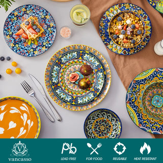 Bohemian Porcelain Ceramic 24Pcs Dinnerware Set
