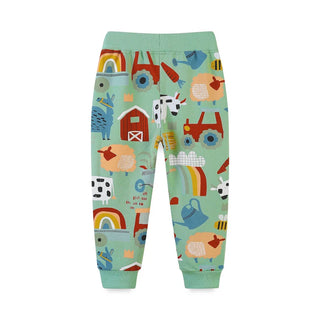 High Quality Cotton Cartoon Print Sweatpants