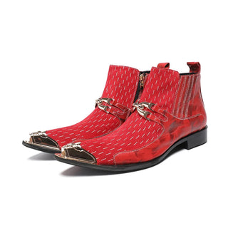 Elegant Genuine Leather Luxury Ankle Boots