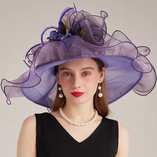 Luxury Brand Organza Fascinator Hats