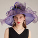 Purple Organza Hat