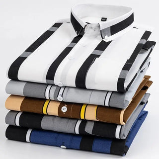 Business Men Anti-wrinkle Striped Shirt