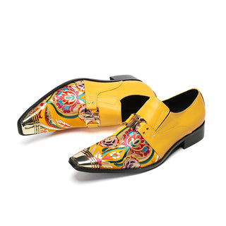 Pointed Toe Genuine Leather Formal Shoes