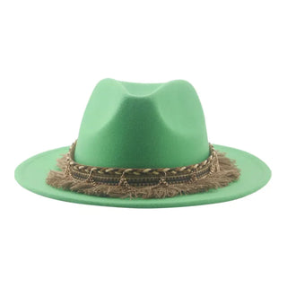 Luxury  Vintage Felted Fedora Hat