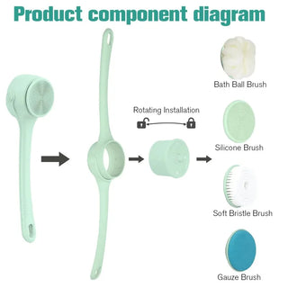 Electric Body Brush Shower Back Scrubber