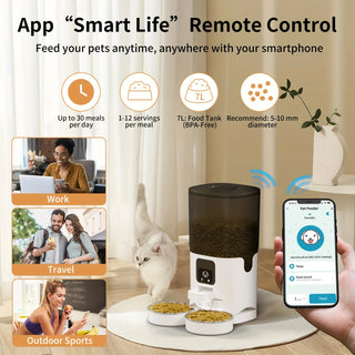Smart Automatic Double Bowl Pet Feeder - Epictzar Intl.