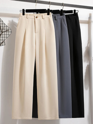 Loose Fit High Waist Suit Pants