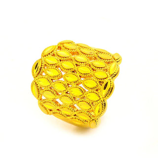 Modern Rhombus Wide Band Ring