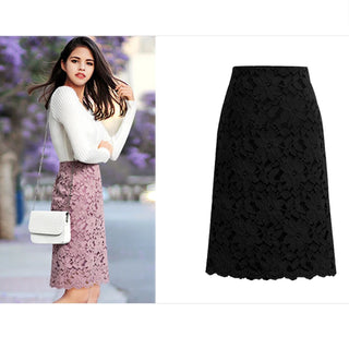 French Water-soluble Lace Hip Skirt