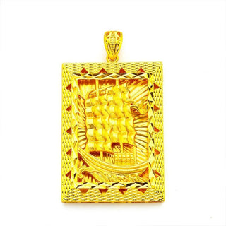 Men's 24K Gold Smooth - Sailing Pendant - Epictzar Intl.