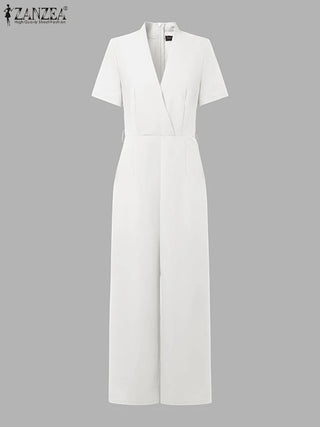 Office Ladies High Waist Fashion Jumpsuits - Epictzar Intl.