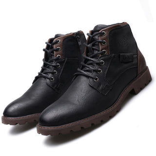 Handmade Men Ankle Boots Luxury retro Men's Motorcycle Boots High Quality Outdoor Shoes Work Shoes British Style Men Boots 2024