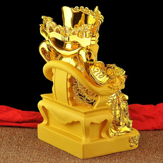 CAI Shen Statue,Caishen,Wencaishen,God of Fortune,God of Wealth, Zhao CAI, Feng Shui Decor,Feng Shui Gift,New Year Gift 25CM