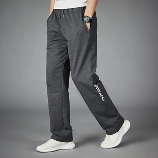 Men Running Pants Joggers Sweatpant Spring Autumn Jogging Sport Trousers Loose Gym Fitness Straight Breathable Active Pants 5XL