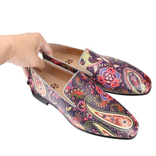 Colorful Handmade Genuine Leather Slip-On Loafers