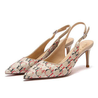 Ankle Strap Wedding Party Heeled Sandals