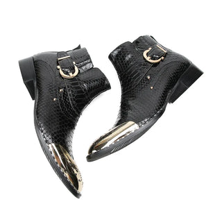 Luxury Leather Pointed Toe Ankle Boots