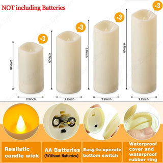 Battery Powered Flickering Flame Flameless Candles