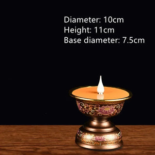 Acrylic Butter Enamel Simulated Candlestick