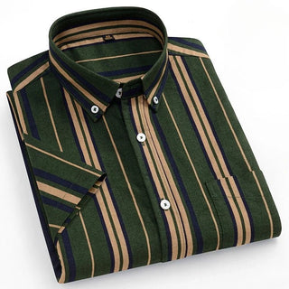 Elegant Designer Short Sleeve Plaid Shirts - Epictzar Intl.