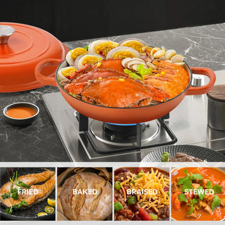 Enamel Cast Iron Dutch Pot