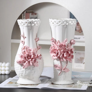 Living Room Decor Ceramic Flowers Vase