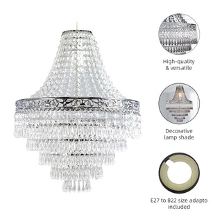 Large Acrylic Plastic Chandelier Shade