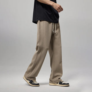 Classic Elastic Waist Casual Pants
