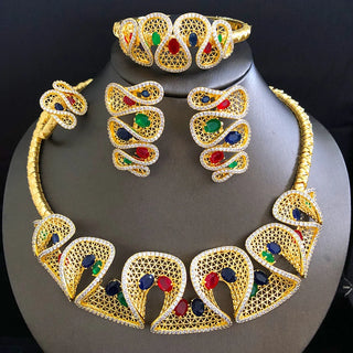 Plated Italian Designer Jewelry Set