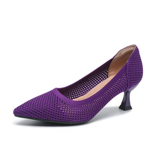 Breathable Knitted Lightweight Pointed Shoes