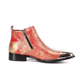 Luxury Genuine Leather Pointed Ankle Boots