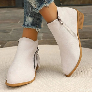 Trendy Women's Zipper Short Boots