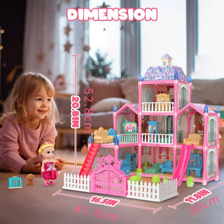 Princess Pretend Dolls Playhouse Set