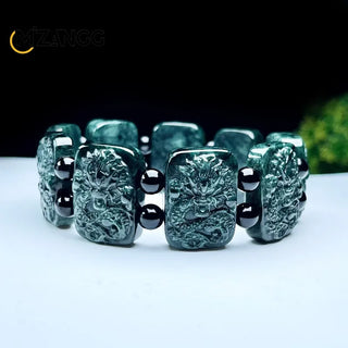 Jade Dragon Powerful Lucky Amulet Bracelet