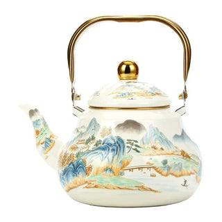 Vintage Enamelware Kettle Classic Enamel Teapot - Epictzar Intl.