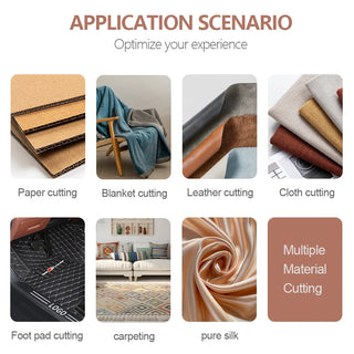 Electric Scissors Handheld Electric Shears Cloth Cutter Cutting Machine Kit Cutting Round Knife for Fabric