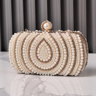 Luxury Pearl Beaded Evening Party Clutch Bag - Epictzar Intl.