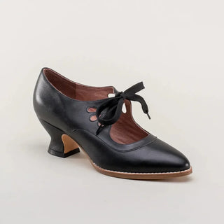 Women's Hollow-tied Chunky Heels Shoes