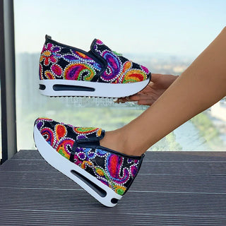 Fashion Women's Sneakers Platform Ladies Shoes New Sneaker Women Slip On Casual Shoes Soft Zapatos De Mujer Sneaker Woman