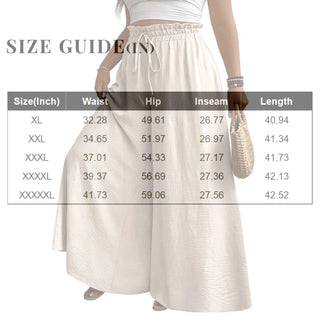 Women Wide Leg Drawstring Trousers