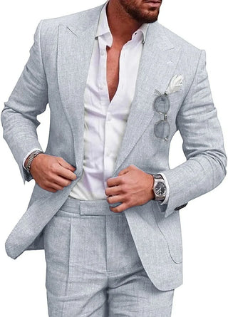 Luxury Brand Linen Business Suit