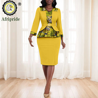Elegant African Women 2Pcs Skirts Set
