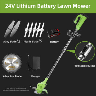 Portable Garden Mower Home Weeder Small Weed Whacker Lithium Battery Rechargeable Weed Whacker Multifunction Hoeing Mower