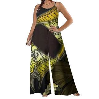 Spaghetti Strap Sleeveless Wide Leg Romper
